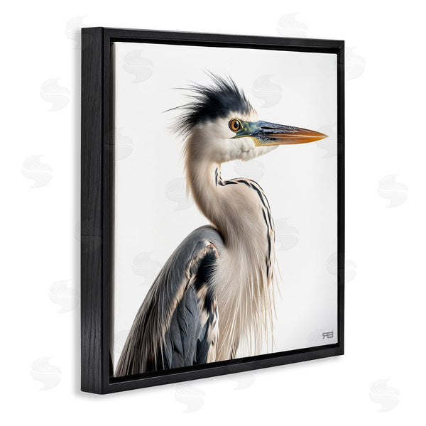 Stupell Industries Roozbeh Bahramali | Stoic Heron Looking Right