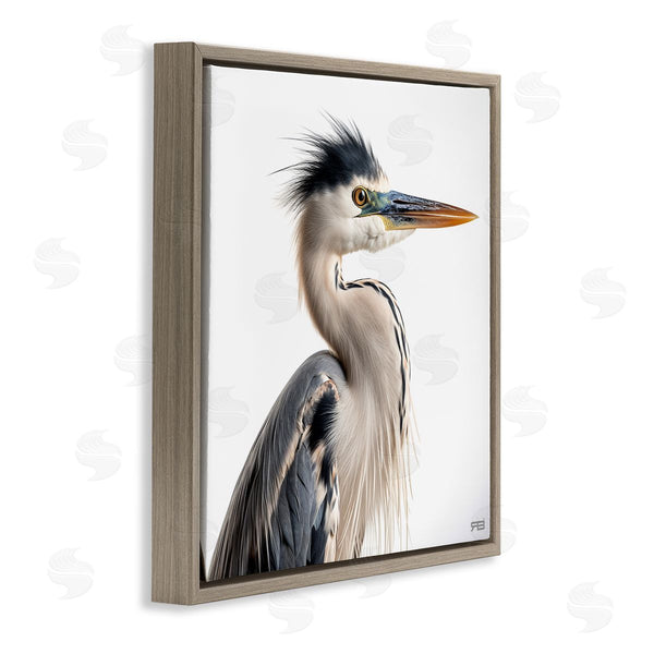 Stupell Industries Roozbeh Bahramali | Stoic Heron Looking Right