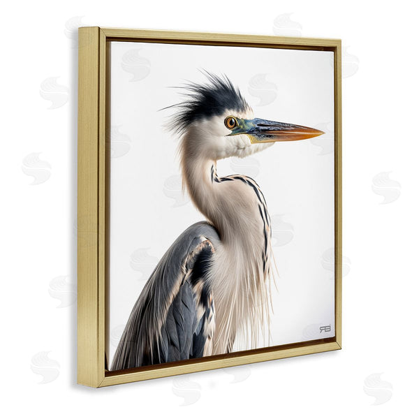 Stupell Industries Roozbeh Bahramali | Stoic Heron Looking Right