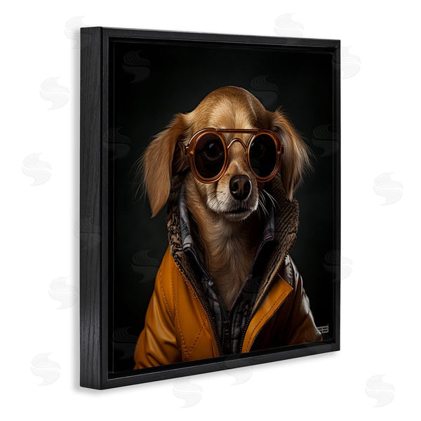 Stupell Industries Roozbeh Bahramali | Stylish Dog On Black