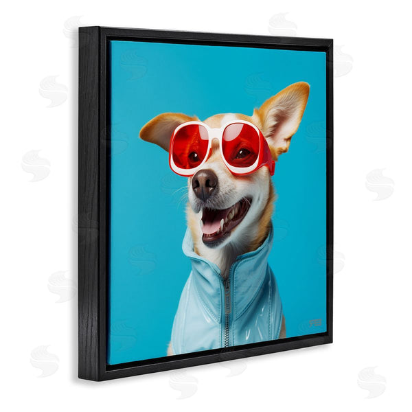 Stupell Industries Roozbeh Bahramali | Stylish Dog On Blue