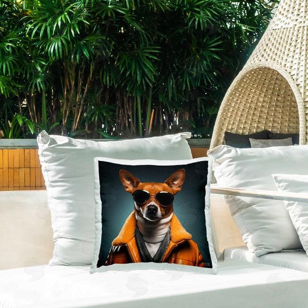 Stupell Industries Roozbeh Bahramali | Stylish Dog With Sunglasses Printed Throw Pillow