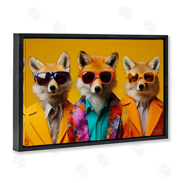 Stupell Industries Roozbeh Bahramali | Stylish Fashion Foxes