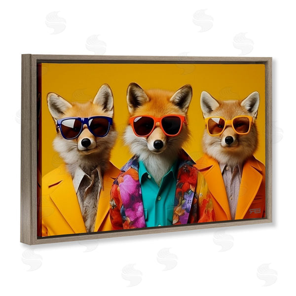 Stupell Industries Roozbeh Bahramali | Stylish Fashion Foxes