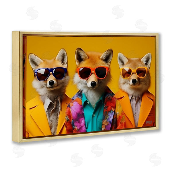 Stupell Industries Roozbeh Bahramali | Stylish Fashion Foxes