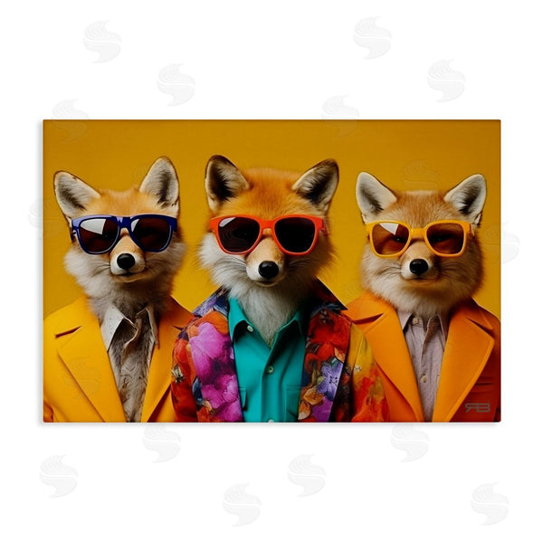 stupell industries Roozbeh Bahramali | Stylish Fashion Foxes