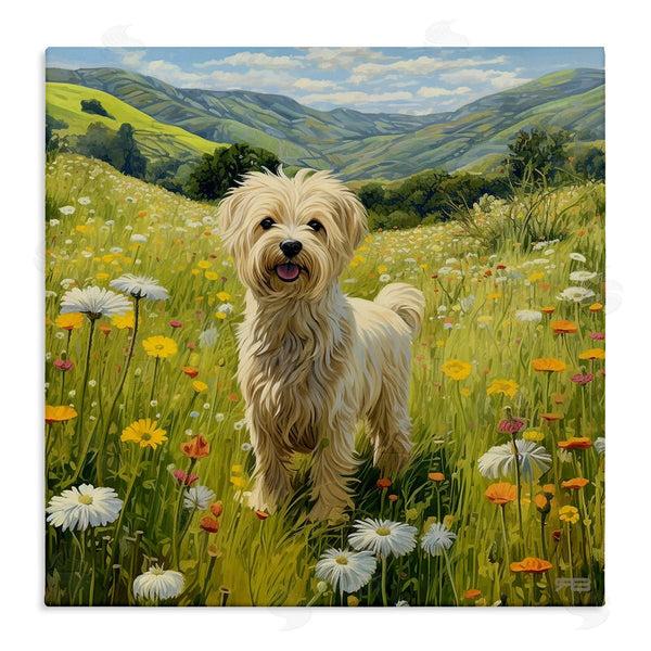 stupell industries Roozbeh Bahramali | Terrier Dog Rural Meadow
