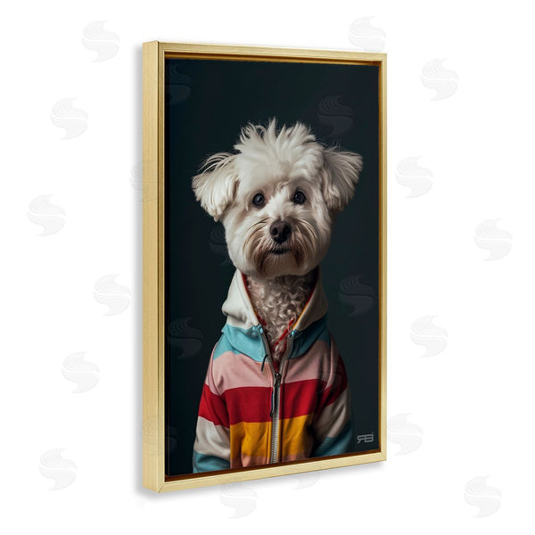 Stupell Industries Roozbeh Bahramali | Terrier Dog With Windbreaker
