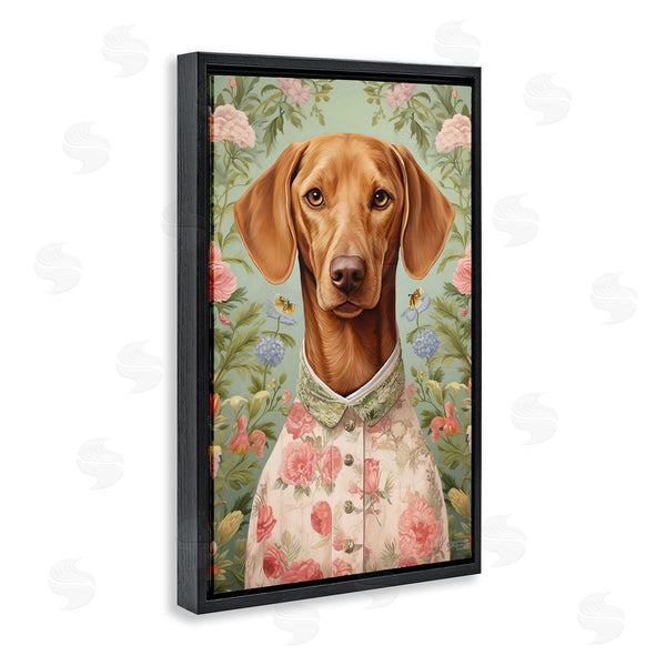 Stupell Industries Roozbeh Bahramali | Tropical Florals Dog