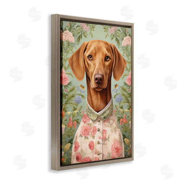 Stupell Industries Roozbeh Bahramali | Tropical Florals Dog