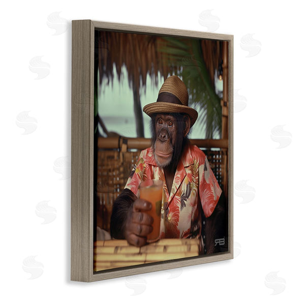 Stupell Industries Roozbeh Bahramali | Tropical Vacation Monkey