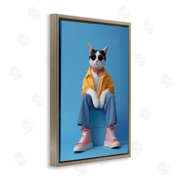 Stupell Industries Roozbeh Bahramali | Urban Fashion Cat