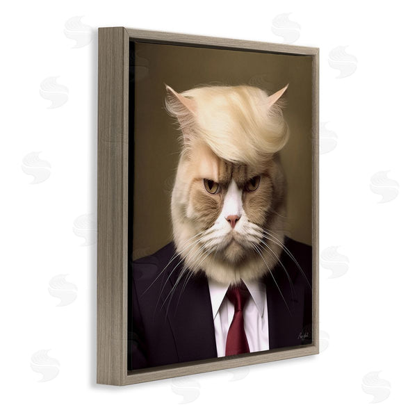 Stupell Industries Roozbeh | Business Cat Portrait Wall Art