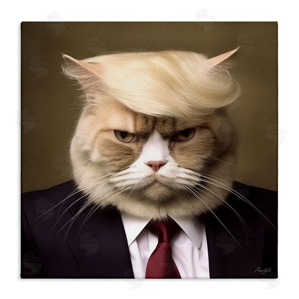 stupell industries Roozbeh | Business Cat Portrait Wall Art