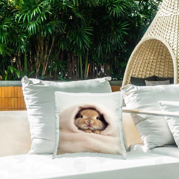 Stupell Industries Roozbeh | Cuddling Baby Bunny Printed Throw Pillow