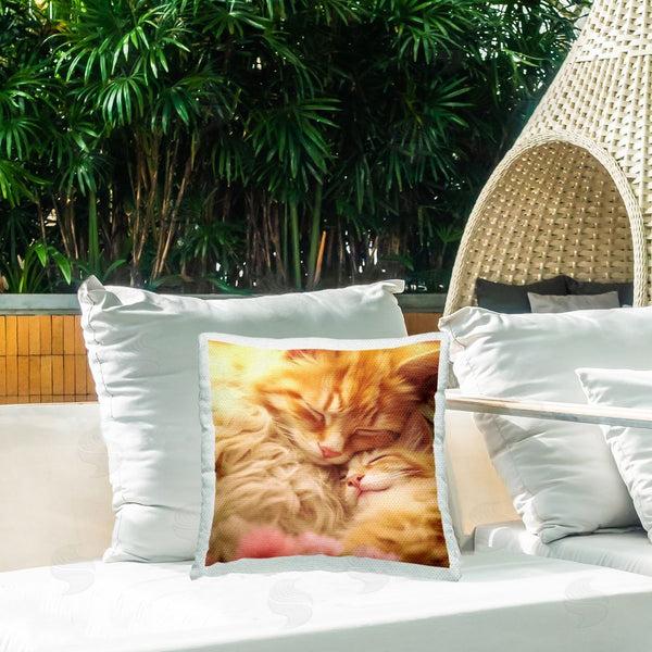 Stupell Industries Roozbeh | Cuddling Orange Kittens Printed Throw Pillow