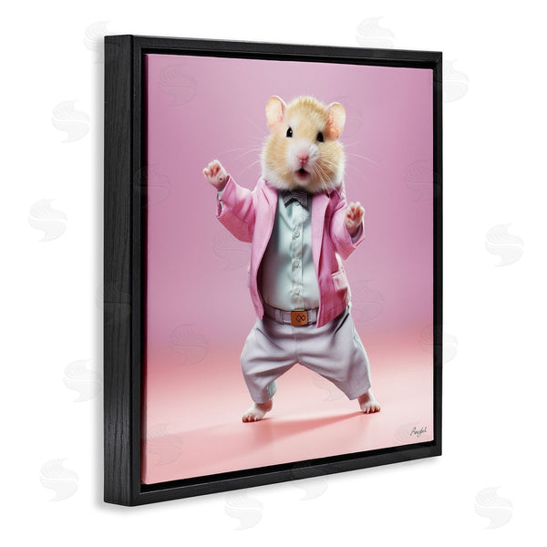 Stupell Industries Roozbeh | Dancing Hamster Portrait