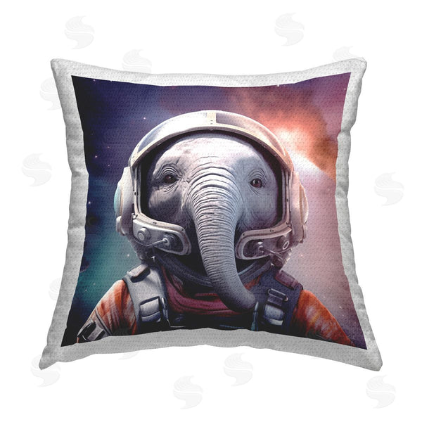 Stupell Industries Roozbeh | Elephant Space Astronaut Printed Throw Pillow