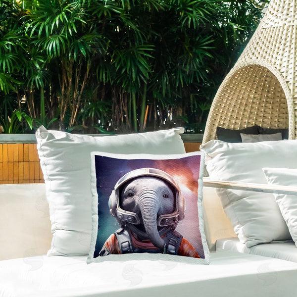 Stupell Industries Roozbeh | Elephant Space Astronaut Printed Throw Pillow