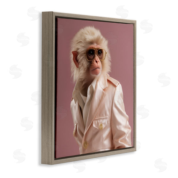 Stupell Industries Roozbeh | Fashionable Monkey Portrait
