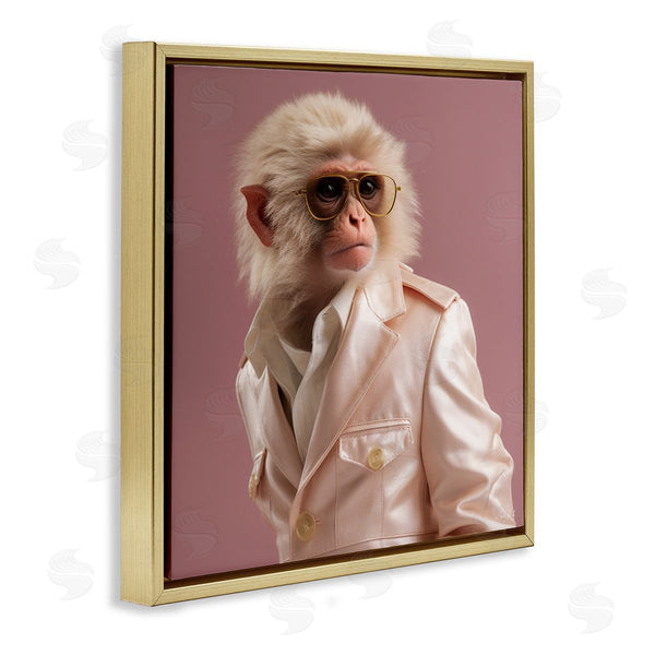 Stupell Industries Roozbeh | Fashionable Monkey Portrait