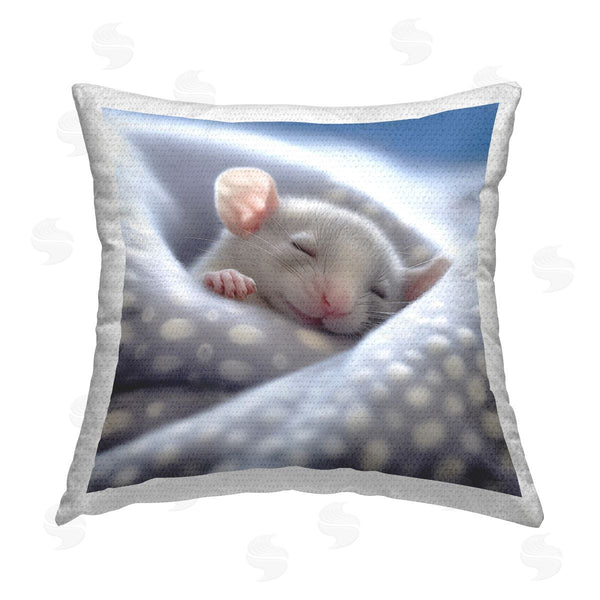 Stupell Industries Roozbeh | Fuzzy Sleeping Mouse Printed Throw Pillow