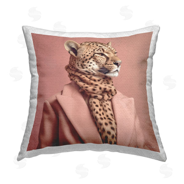 Stupell Industries Roozbeh | Glam Cheetah Fashion Printed Throw Pillow