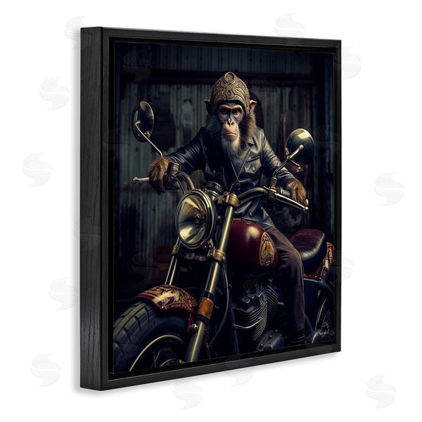 Stupell Industries Roozbeh | Gorilla Motorcycle Portrait