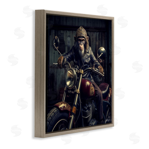 Stupell Industries Roozbeh | Gorilla Motorcycle Portrait