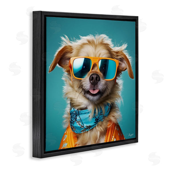 Stupell Industries Roozbeh | Hipster Dog Portrait Wall Art