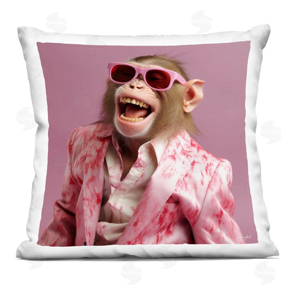 stupell industries Roozbeh | Hipster Monkey in Suit Throw Pillow