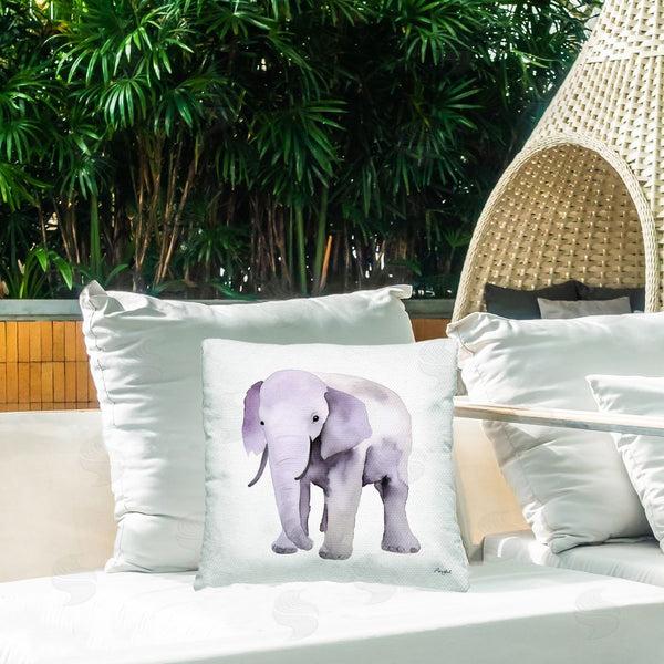 Stupell Industries Roozbeh | Kid's Minimal Elephant Throw Pillow