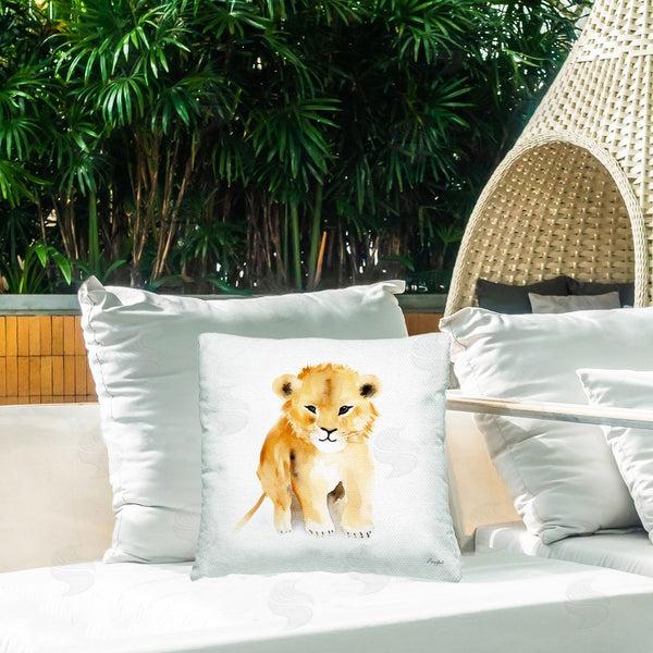 Stupell Industries Roozbeh | Minimal Lion Cub Throw Pillow