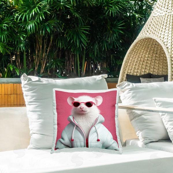 Stupell Industries Roozbeh | Mouse Fashion Jacket Printed Throw Pillow