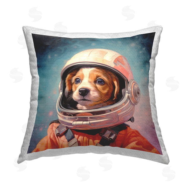 Stupell Industries Roozbeh | Outer Space Puppy Printed Throw Pillow