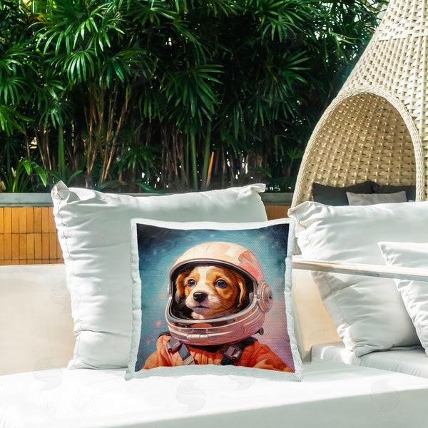 Stupell Industries Roozbeh | Outer Space Puppy Printed Throw Pillow