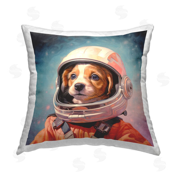 stupell industries Roozbeh | Outer Space Puppy Printed Throw Pillow