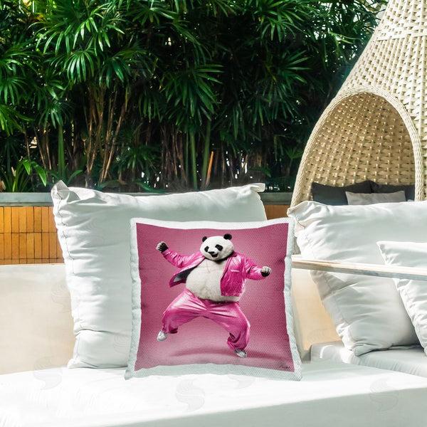 Stupell Industries Roozbeh | Panda Bear Dancing Printed Throw Pillow
