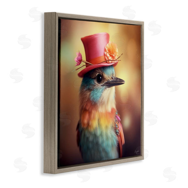 Stupell Industries Roozbeh | Pastel Bird In Hat Wall Art