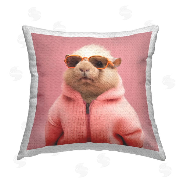 Stupell Industries Roozbeh | Pink Fashion Animal Printed Throw Pillow