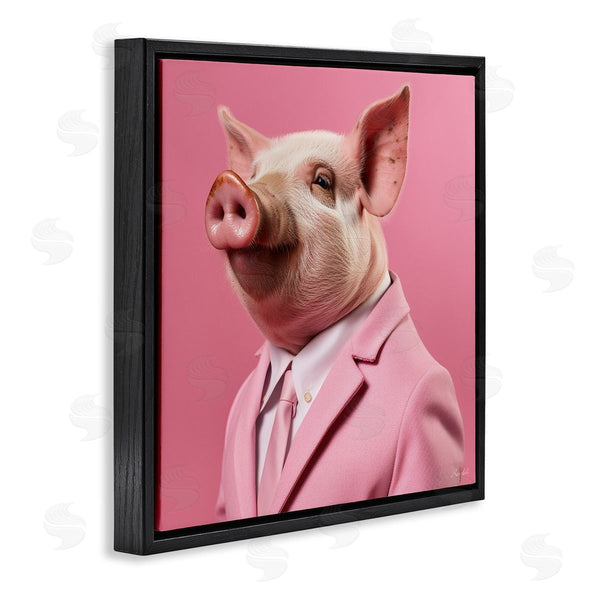 Stupell Industries Roozbeh | Pink Pig Fashion Wall Art