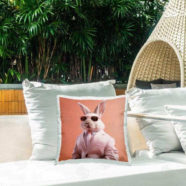 Stupell Industries Roozbeh | Rabbit In Chic Suit Printed Throw Pillow