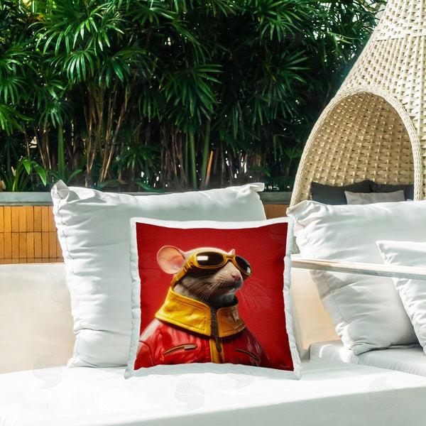 Stupell Industries Roozbeh | Red Fashion Animal Printed Throw Pillow