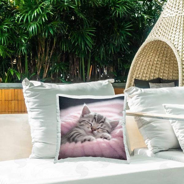 Stupell Industries Roozbeh | Soft Sleeping Kitten Printed Throw Pillow
