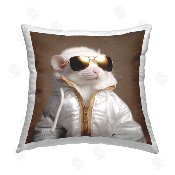 stupell industries Roozbeh | Stylish Glam Animal Printed Throw Pillow