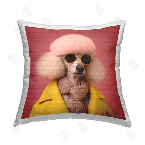 Stupell Industries Roozbeh | Stylish Glam Poodle Printed Throw Pillow