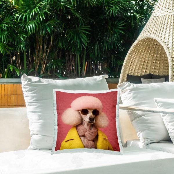 Stupell Industries Roozbeh | Stylish Glam Poodle Printed Throw Pillow