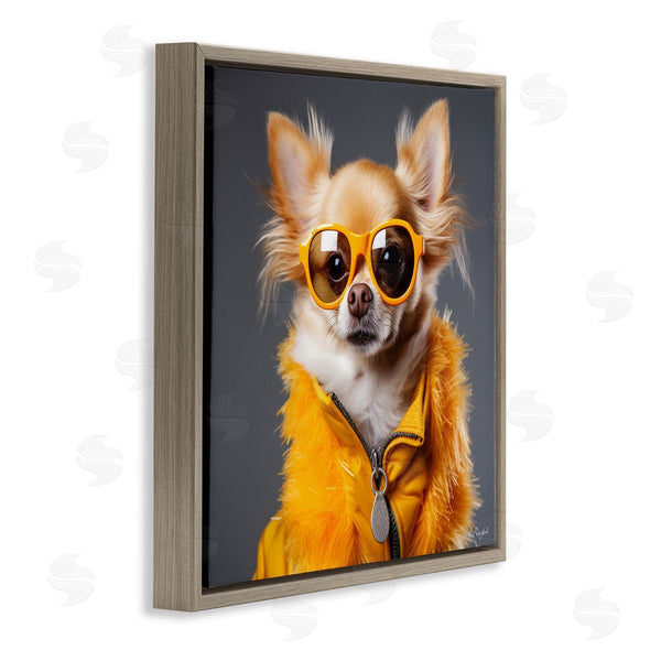 Stupell Industries Roozbeh | Trendy Chihuahua Portrait
