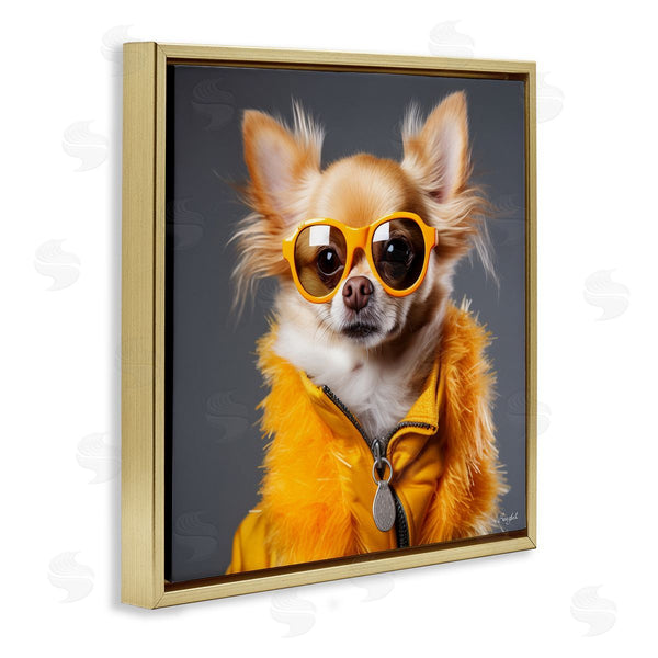 Stupell Industries Roozbeh | Trendy Chihuahua Portrait