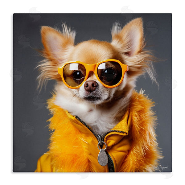 stupell industries Roozbeh | Trendy Chihuahua Portrait